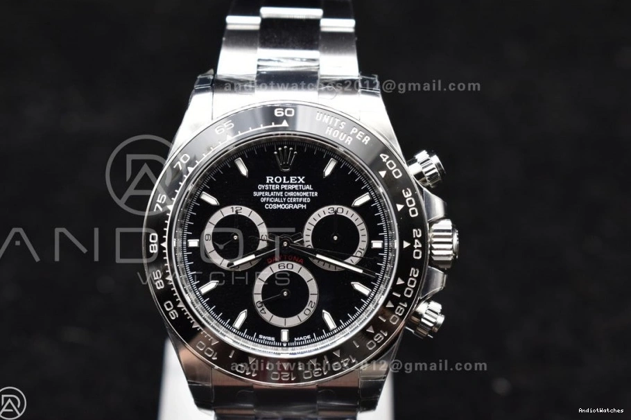 Best On 126500 Dial TechFriendly BTF Black DD Daytona Edition Bracelet 777 904L Steel 1:1 SS 0418